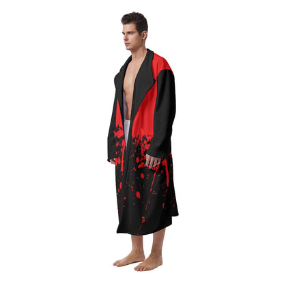 Men's iBLEEDwar Long Fleece Robe