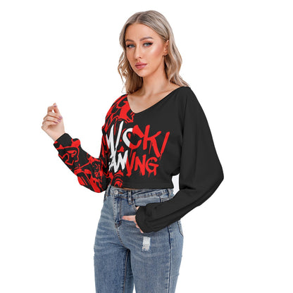 Micki Gaming Women's AOP Drop Shoulder Sweatshirt