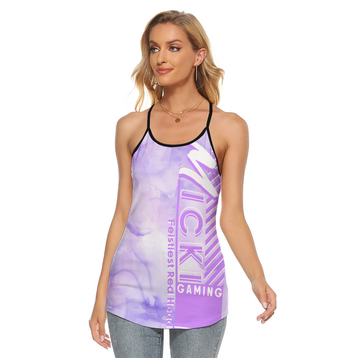 Micki Gaming Women's AOP Webbed Tank