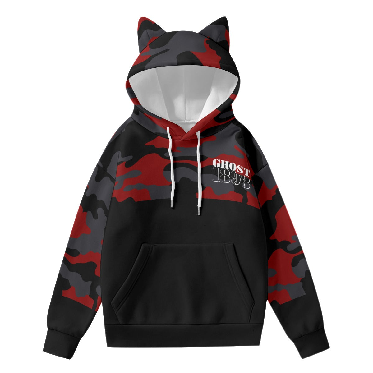 Ghost 1893 Women's AOP Hoodie with Ears