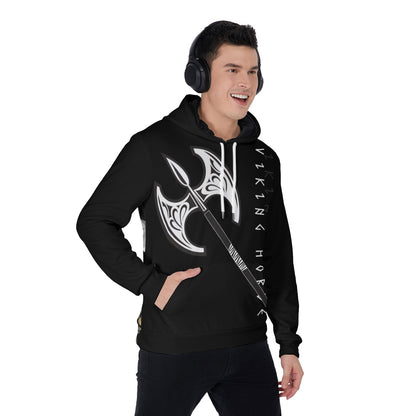 Nordic Runes Gaming Unisex AOP Pullover Hoodie