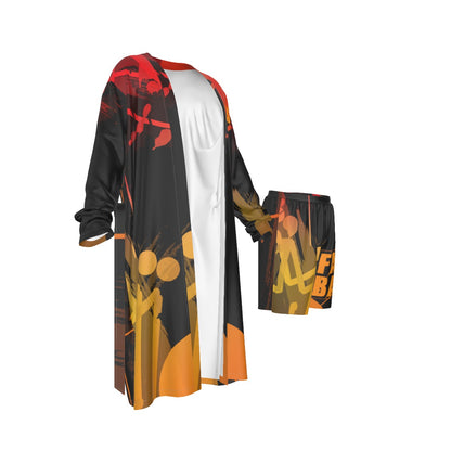 Men's iBLEEDwar Kimono Pajama Suit