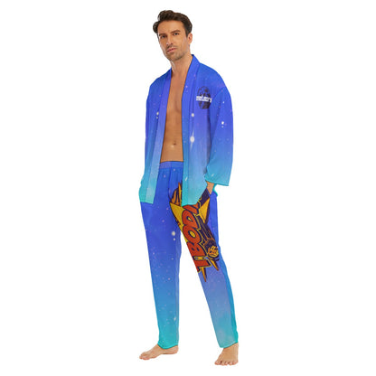 Men's Tbodin Gaming Imitation Silk Pajama Set