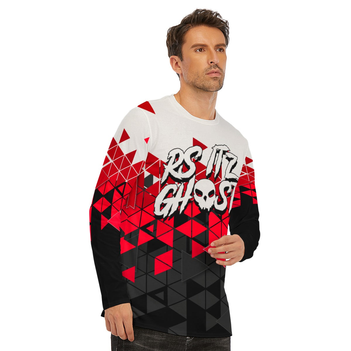 RS ITz Ghost Unisex AOP Long Sleeve Tee