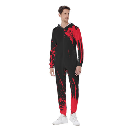 PiePie Paintings Men's AOP Hooded Jumpsuit