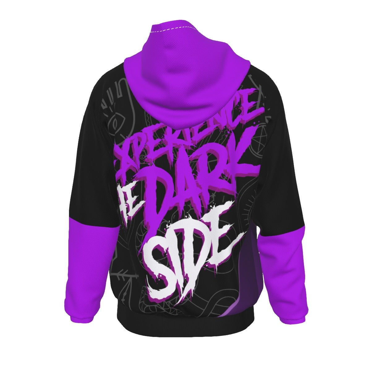 Men's Dark Royal Nation 'Dark Side' Heavy Fleece Zipped Hoodie