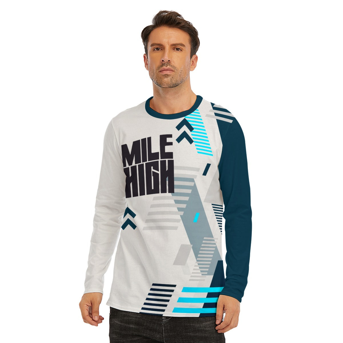 Mile High Gaming Unisex AOP Long Sleeve Tee