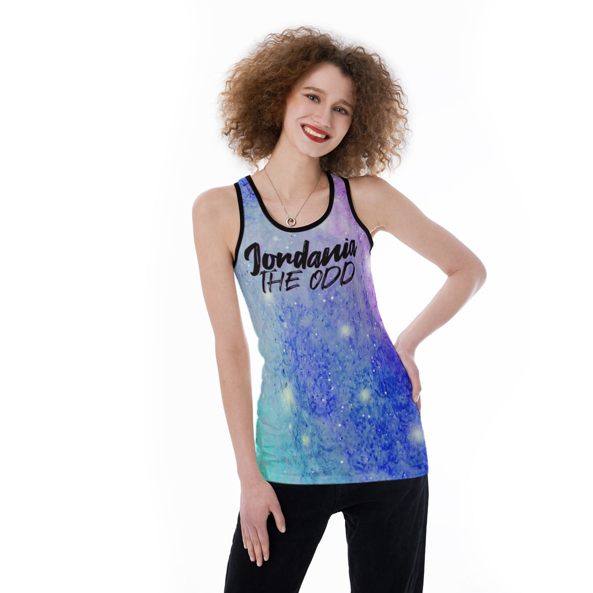 Jordania The Odd Women's AOP Hollow Back Tank