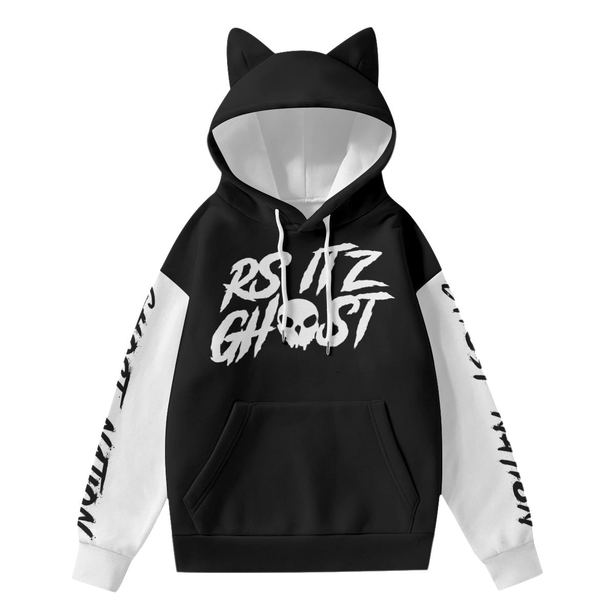 RS ITz Ghost Women's AOP Hoodie with Ears