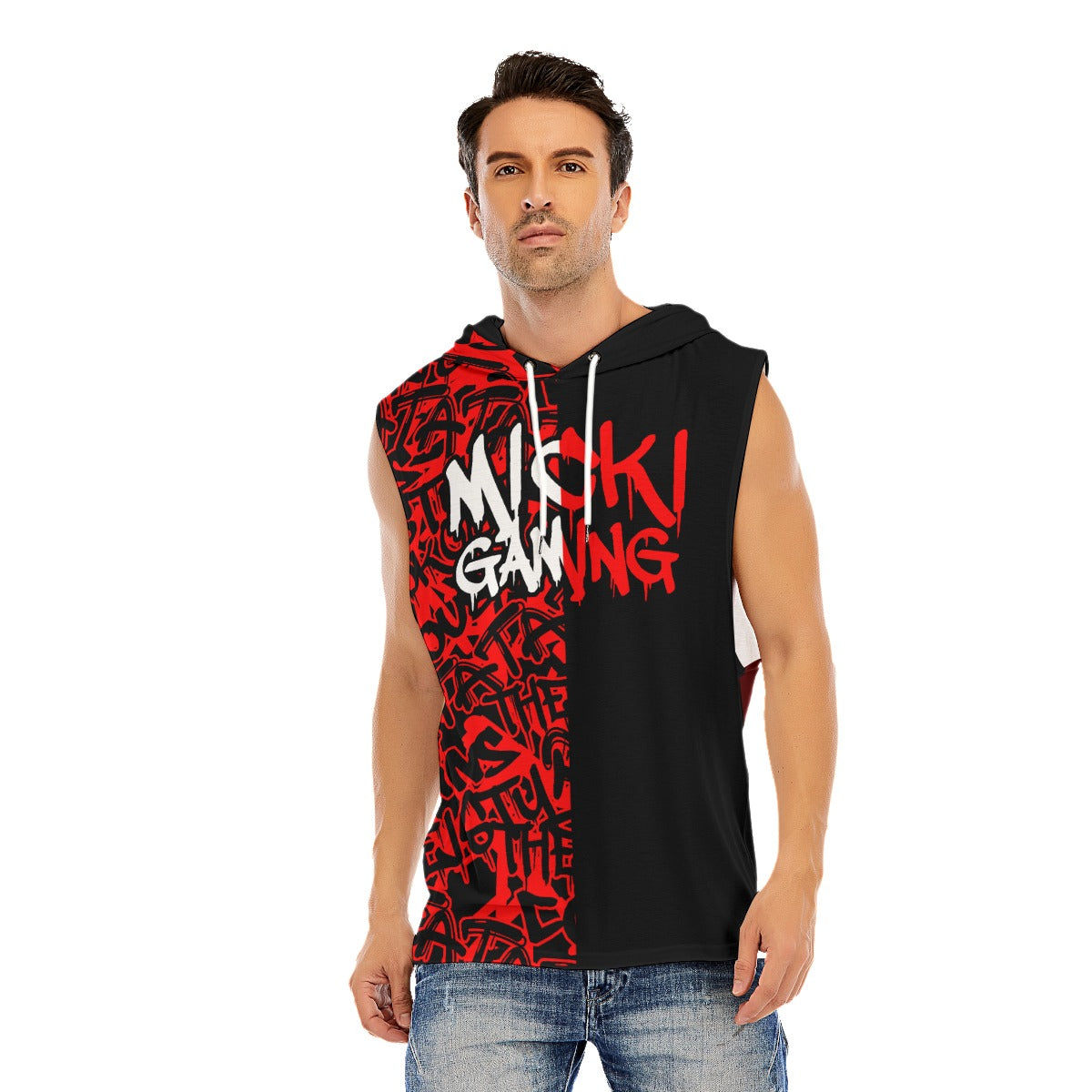 Micki Gaming Men's AOP Hooded Tank