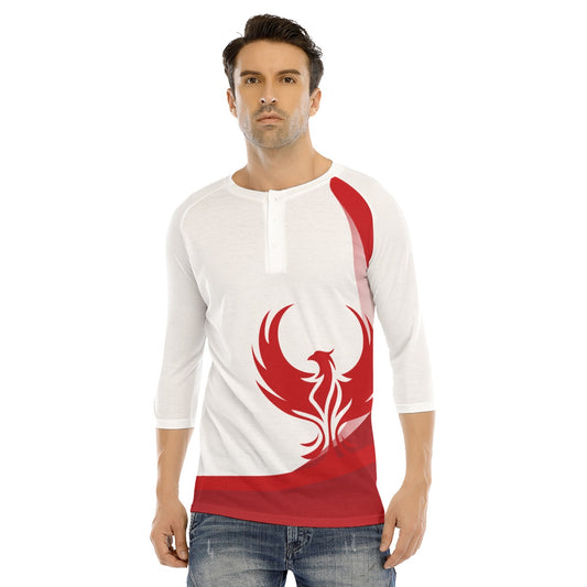 Men's Fynix Studios Buttoned Raglan T-Shirt