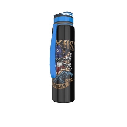 Texas Outlaw Skull and Bones 32oz Sport Water Bottle