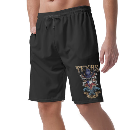 Men's Texas Outlaw Skull and Bones Shorts