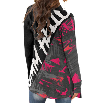 Haley Quinn Women's AOP Long Sleeve Cardigan