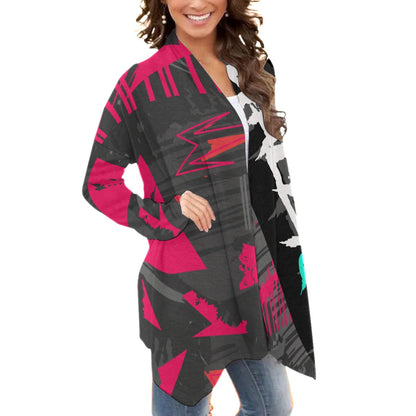 Haley Quinn Women's AOP Long Sleeve Cardigan