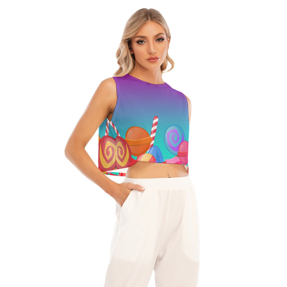 Women's SugaredYeti Sleeveless Crop Top