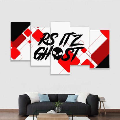 RS ITz Ghost AOP Five Piece Mural Set