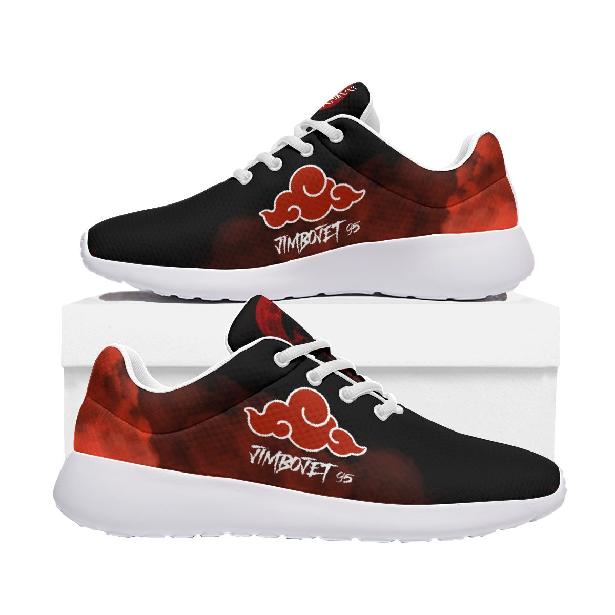 JimboJet95 Men's All Over Print Platform Sneakers