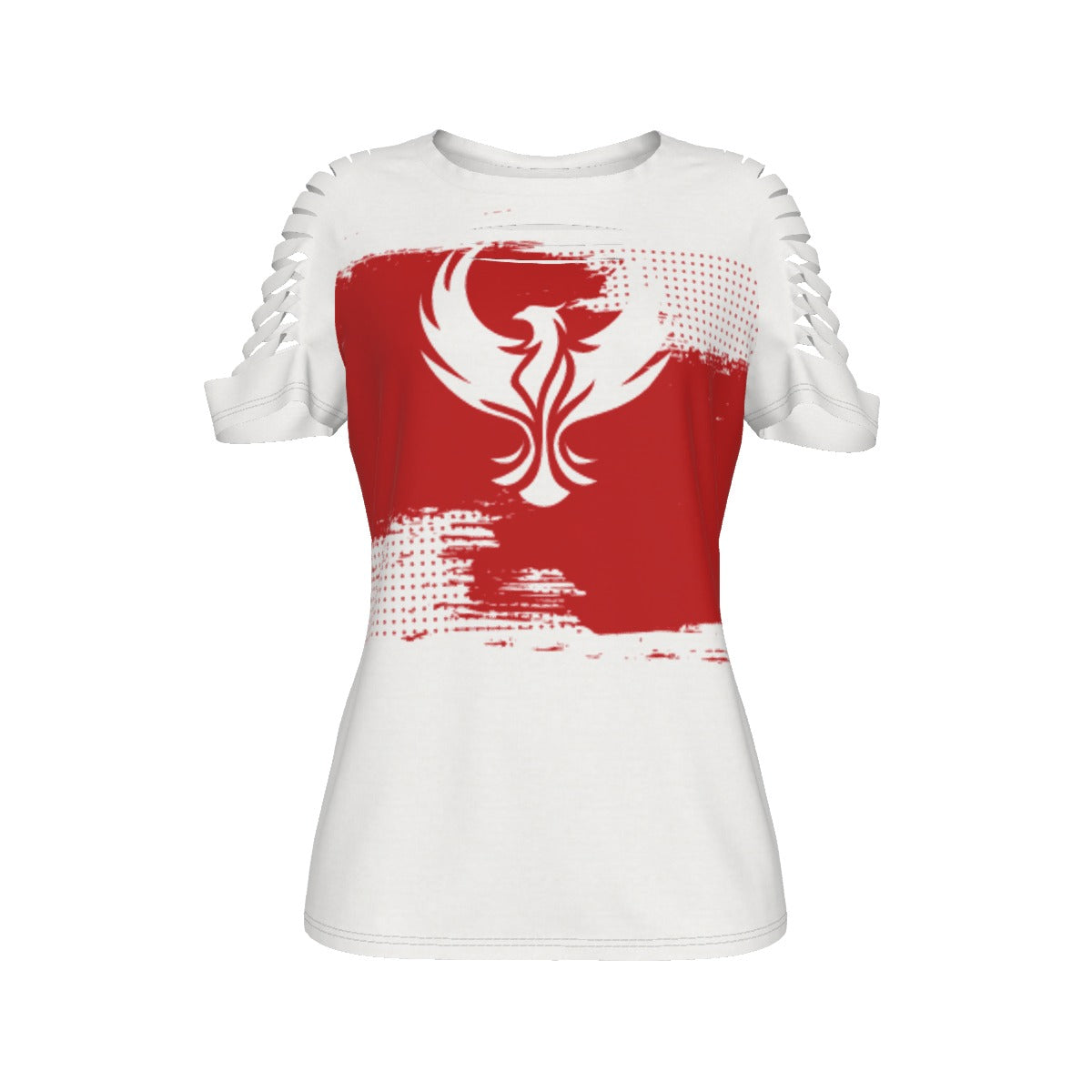 Fynix Studios Women's All Over Print Ripped T-shirt