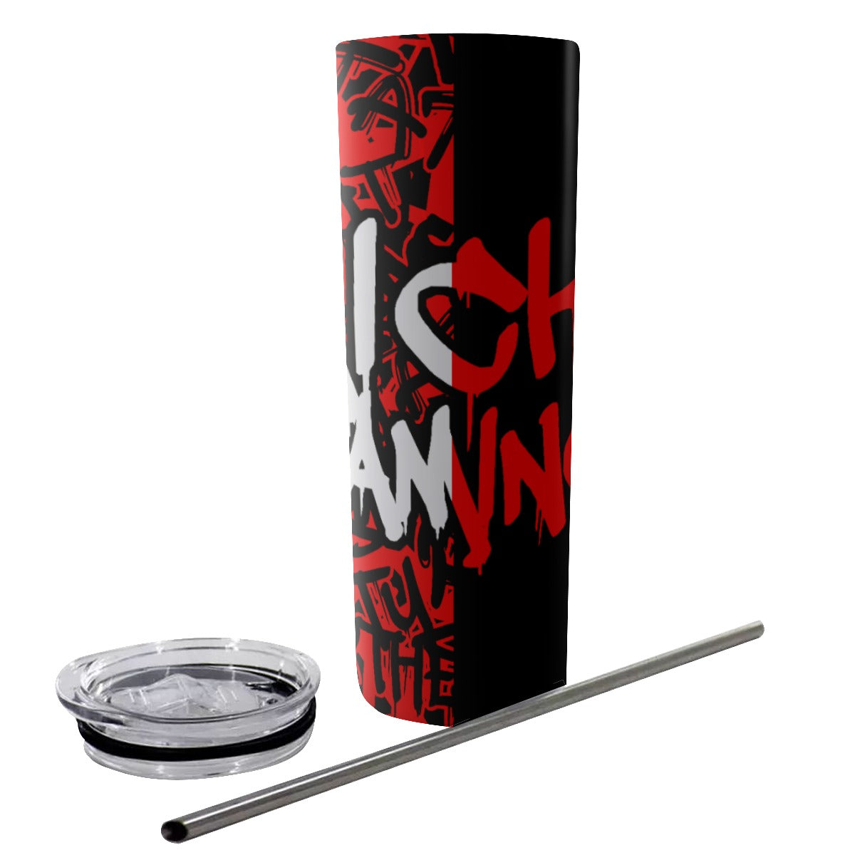 Micki Gaming AOP 20oz Glitter Tumbler With Straw