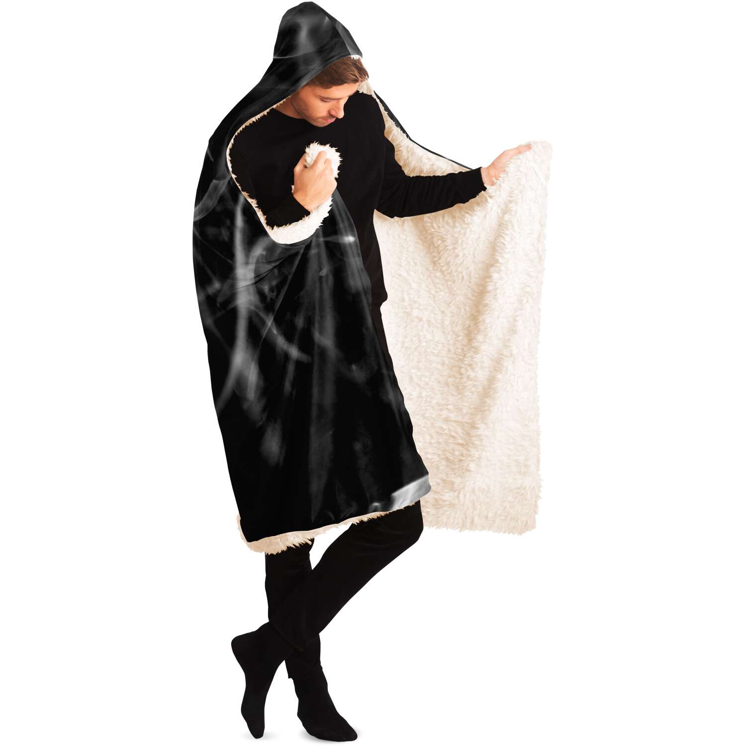 Akes Unisex AOP Hooded Blanket Subliminator