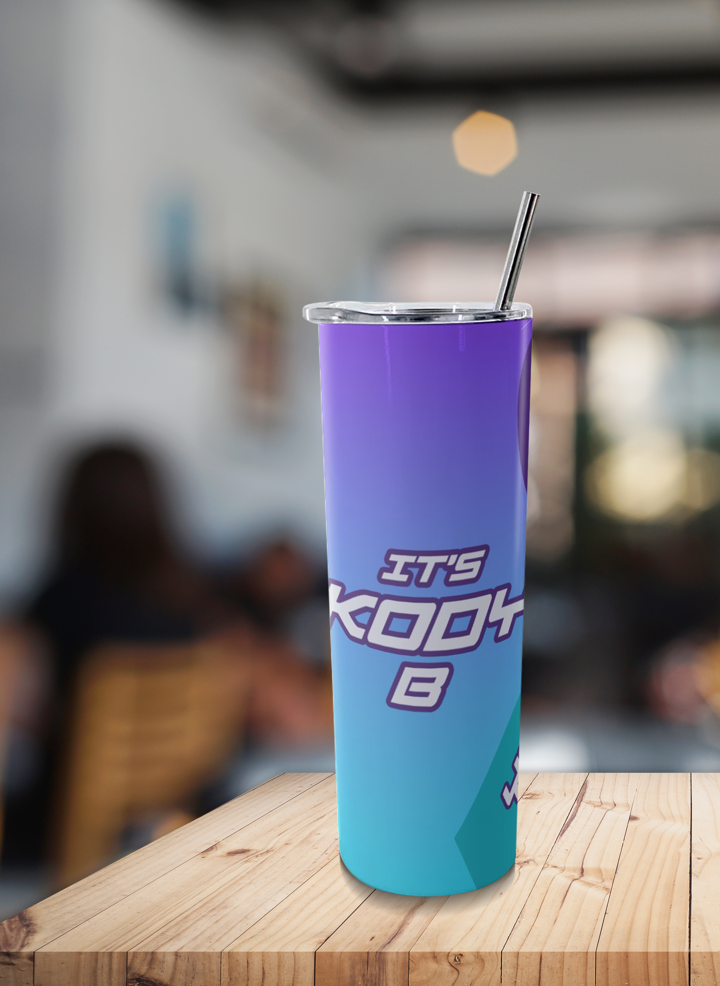 Its Kody B 20oz Glitter Tumbler With Straw