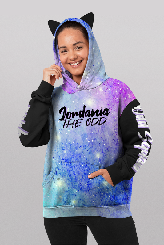 Jordania The Odd Women's AOP Hoodie with Ears