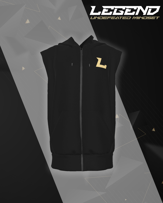 Legend Gaming Men's AOP Sleeveless Zipped Hoodie