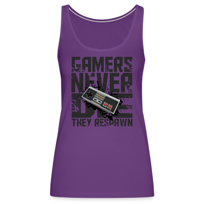 Women's Gamers Never Die Tank Top - Retro