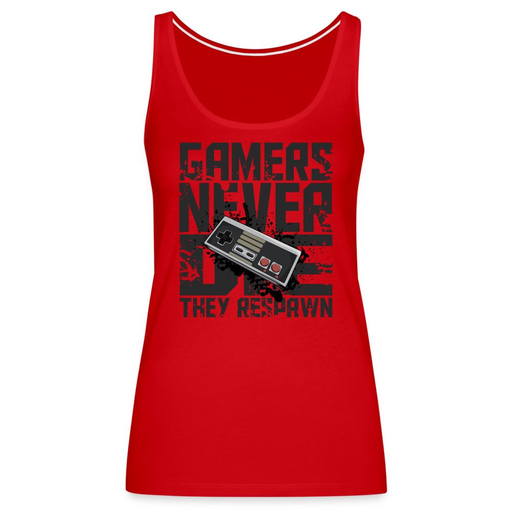 Women's Gamers Never Die Tank Top - Retro