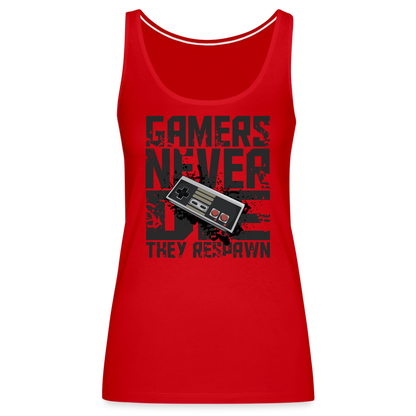 Women's Gamers Never Die Tank Top - Retro