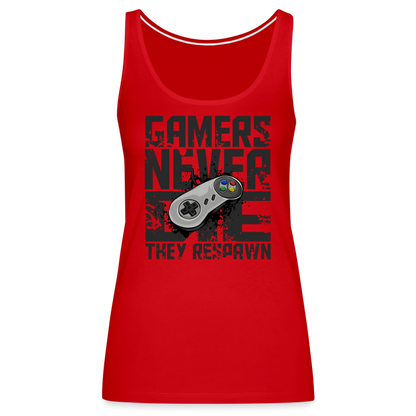 Women's Gamers Never Die Tank Top - Retro