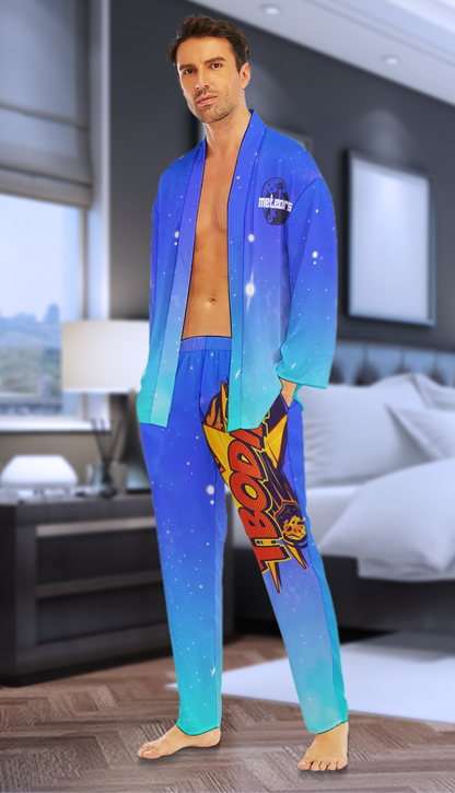 Men's Tbodin Gaming Imitation Silk Pajama Set