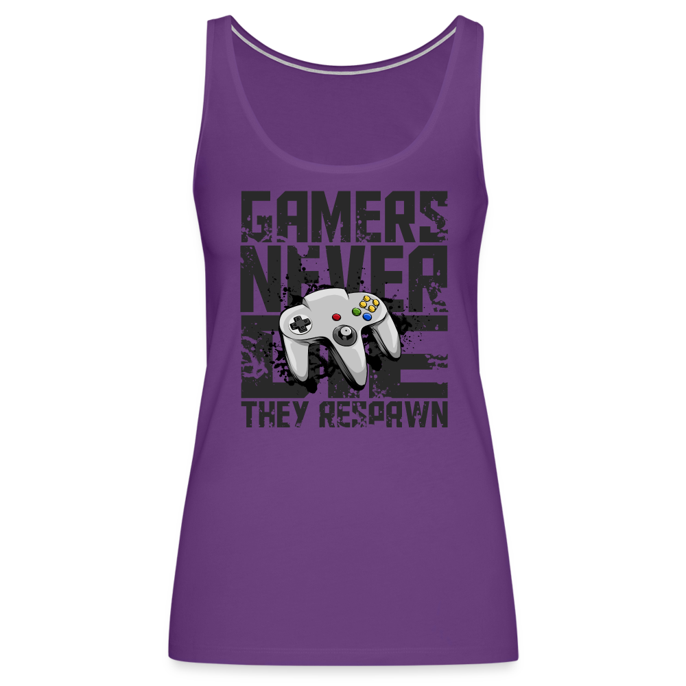 Women's Gamers Never Die Tank Top - Retro