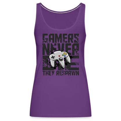 Women's Gamers Never Die Tank Top - Retro