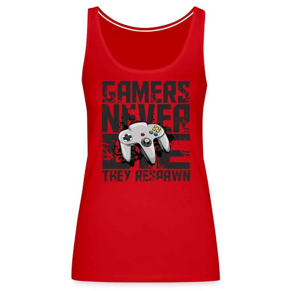 Women's Gamers Never Die Tank Top - Retro