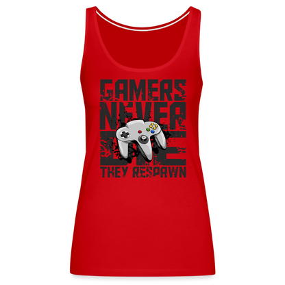 Women's Gamers Never Die Tank Top - Retro