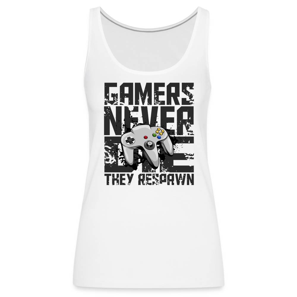 Women's Gamers Never Die Tank Top - Retro