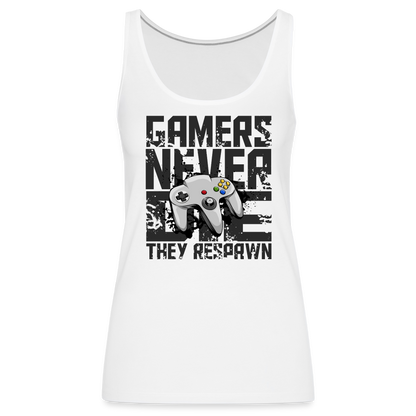 Women's Gamers Never Die Tank Top - Retro