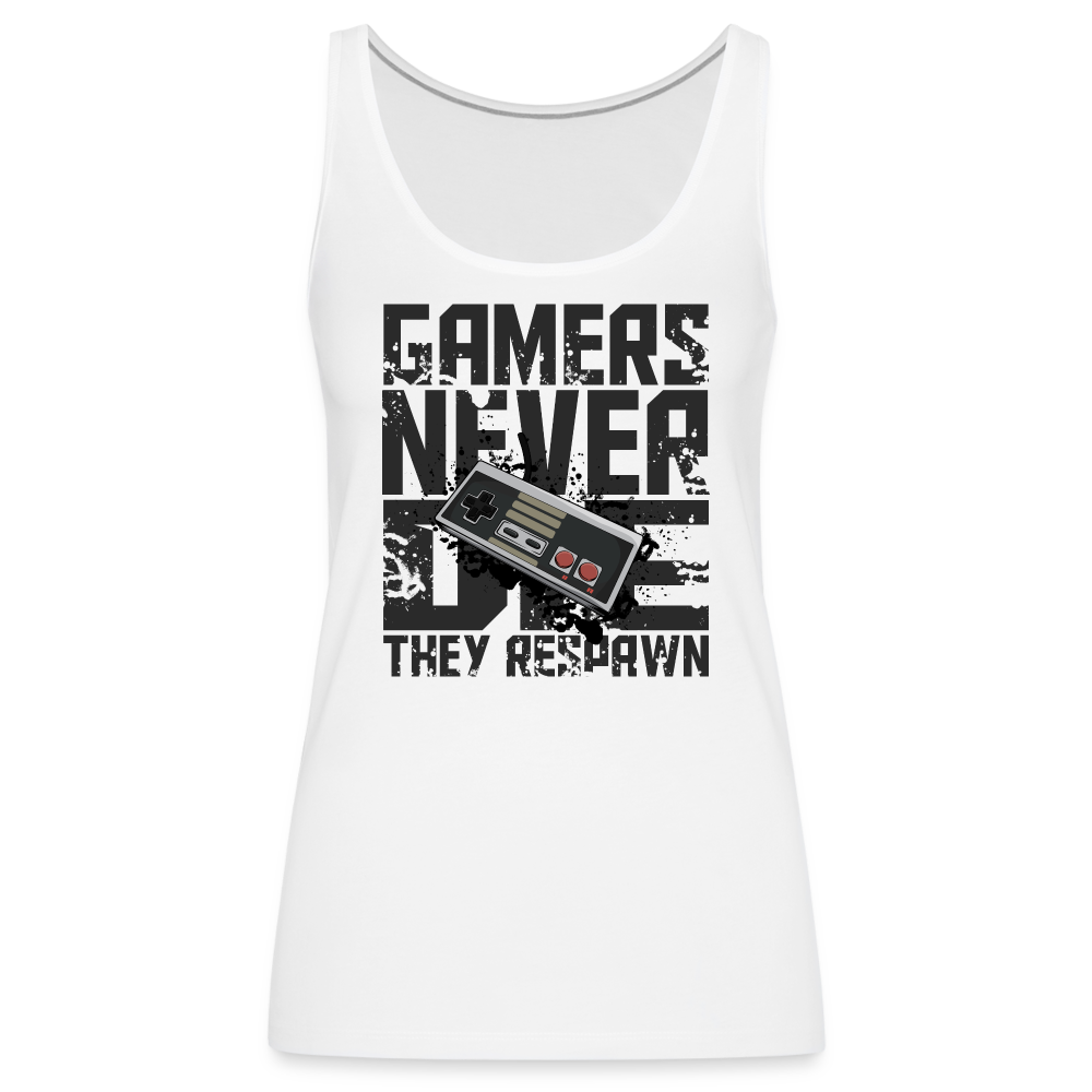 Women's Gamers Never Die Tank Top - Retro