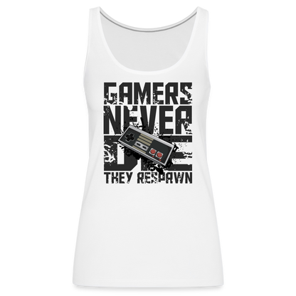 Women's Gamers Never Die Tank Top - Retro