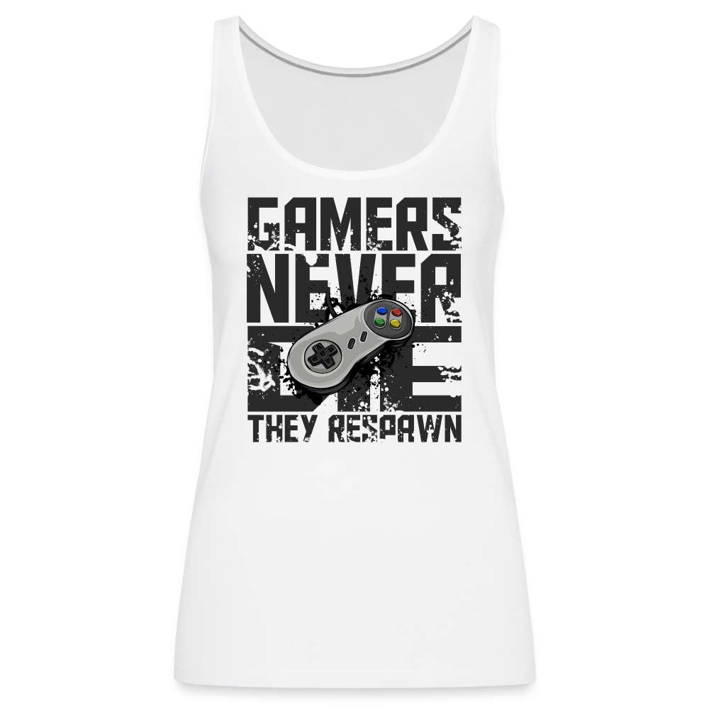 Women's Gamers Never Die Tank Top - Retro