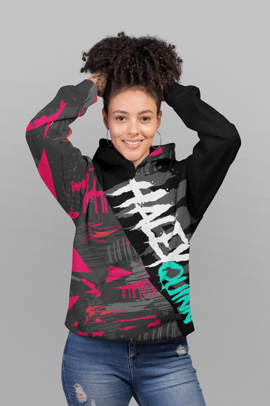 Haley Quinn Unisex AOP Pullover Hoodie