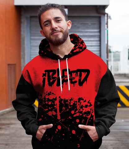 iBLEEDwar Unisex AOP Pullover Hoodie