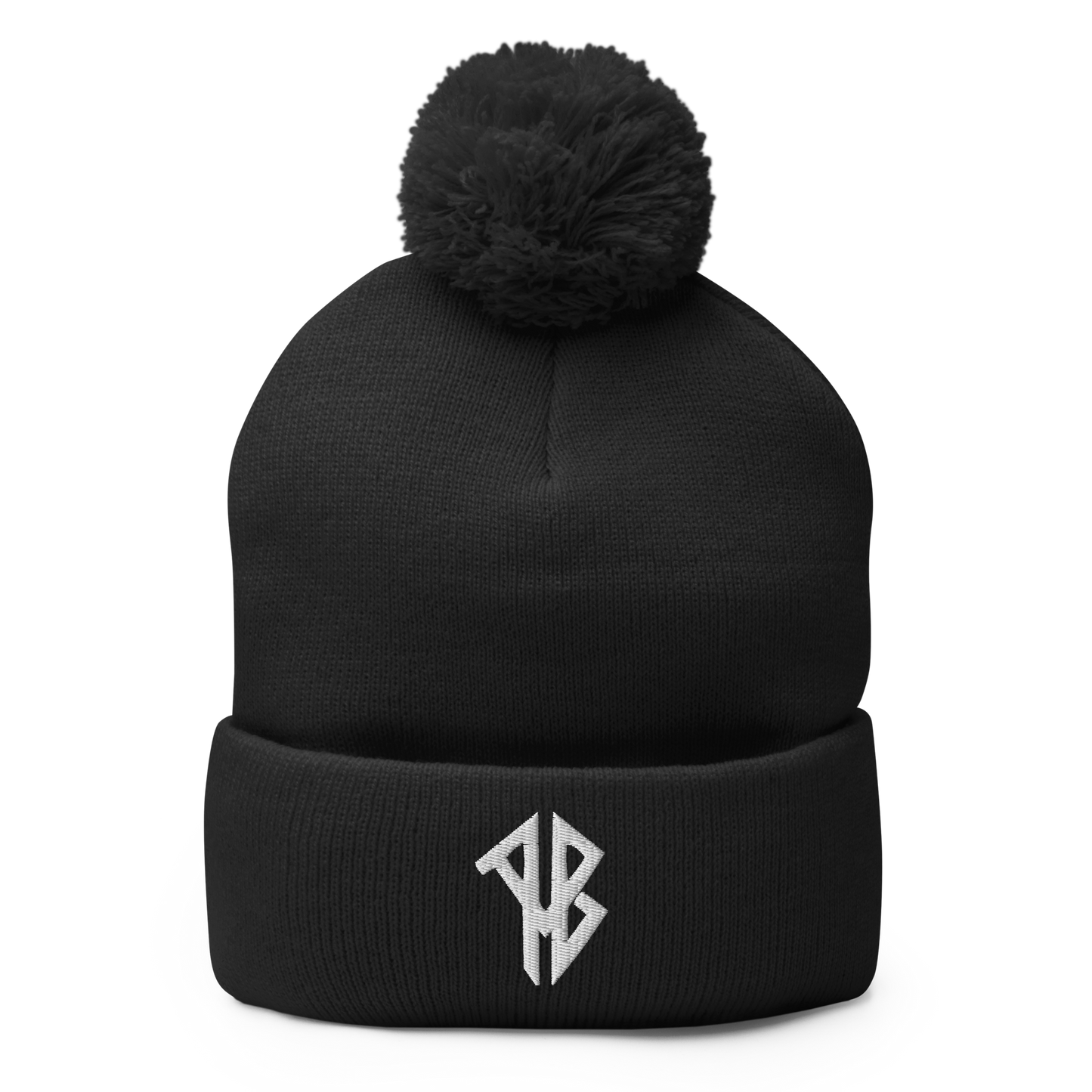 AlphaBroVR AB Logo Pom-Pom Beanie