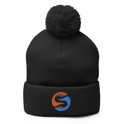 Steve0 Pom-Pom Beanie