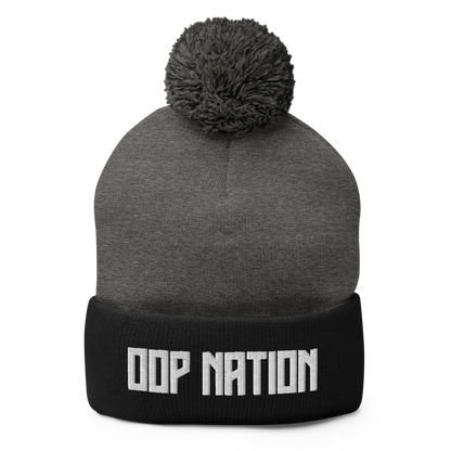 Oop Nation Pom-Pom Beanie