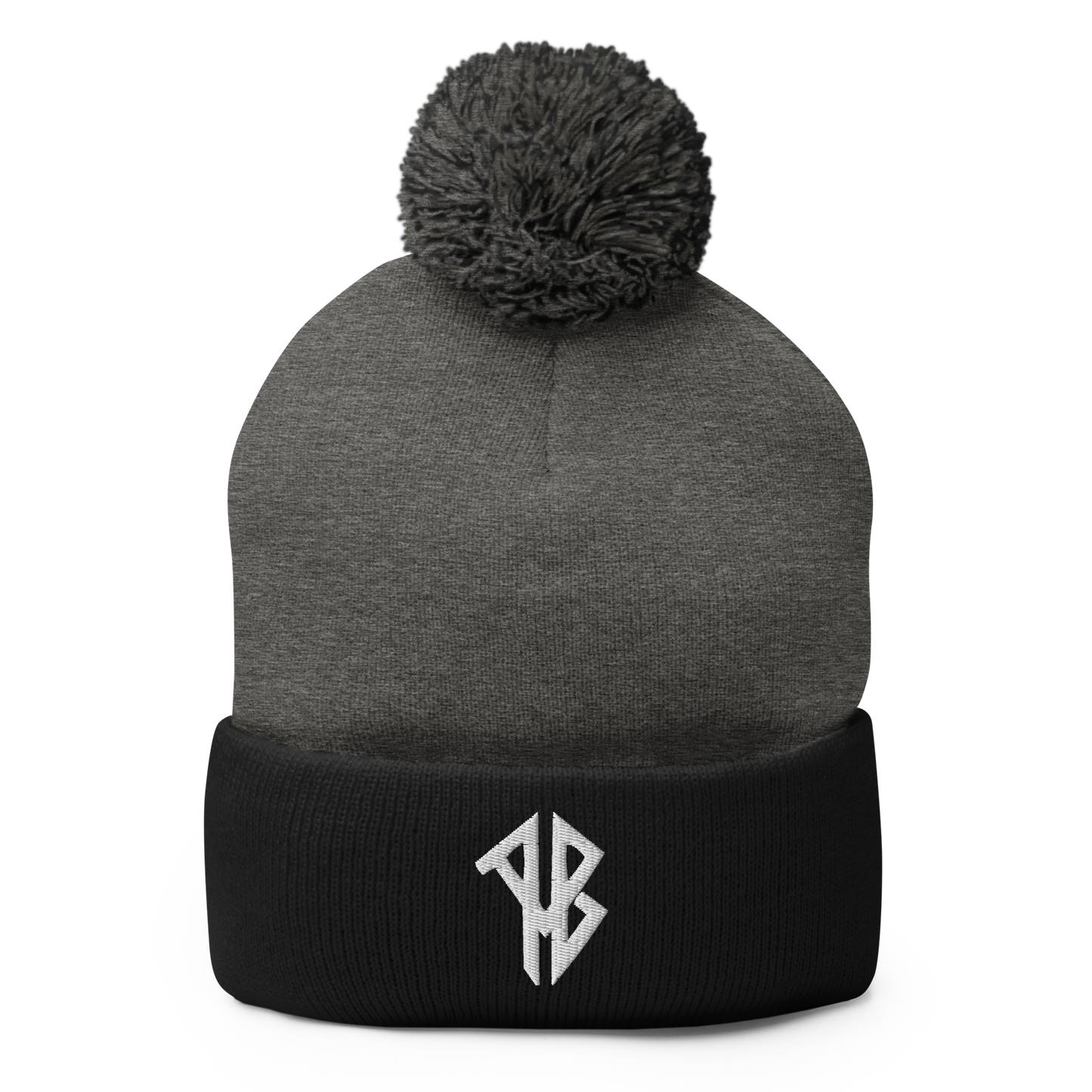 AlphaBroVR AB Logo Pom-Pom Beanie