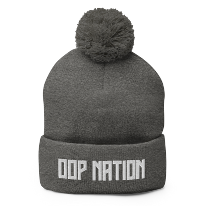 Oop Nation Pom-Pom Beanie