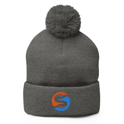 Steve0 Pom-Pom Beanie